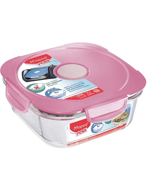 Maped Picnik Concept Glass Lunch Box - Pink